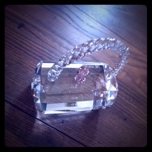 Simon Designs Crystal Handbag Paperweight